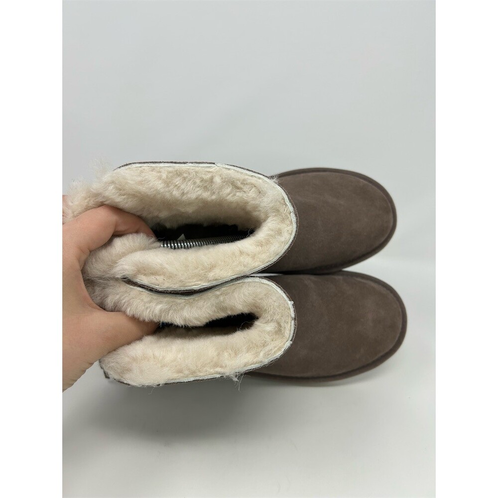 Koolaburra by UGG Womens Ankle Bootie Mauve Tassel Slip On Plush Lined Size 6 - Picture 10 of 11